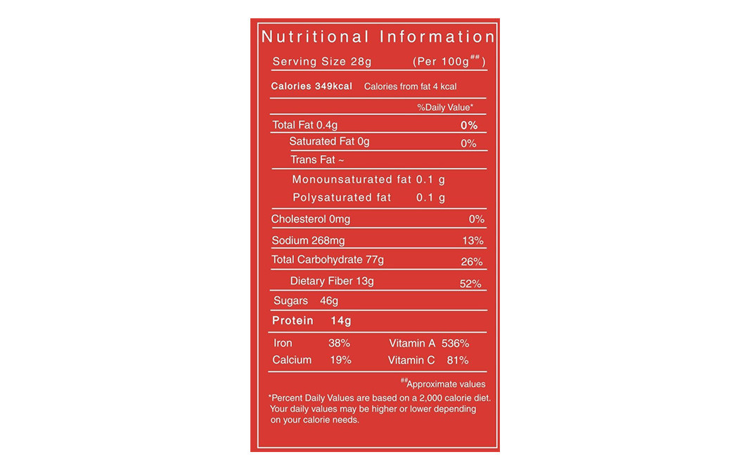 Raw Essentials Dried Goji Berries Pack 500 grams Reviews Nutrition